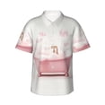 thumbnail image 1 of Qekee Cute Bathtub print Hawaiian Shirt for Men Short Sleeve Button Down Shirts Beach Tropical Casual Shirts, 1 of 9