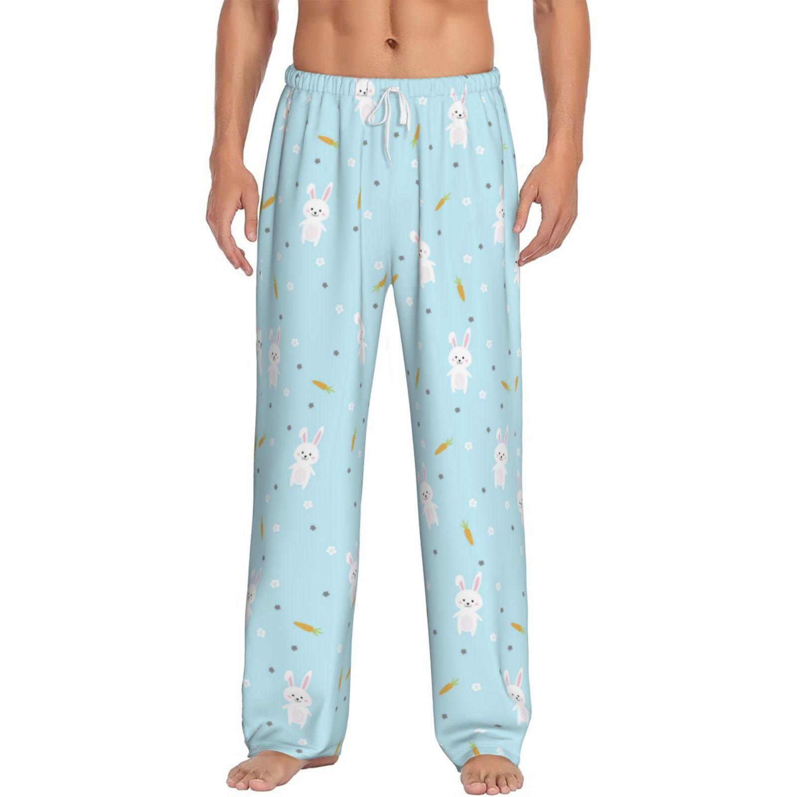 【AMOMENTO×KITTY BUNNY PONY】24fw COTTON PAJAMA PANTS Qekee Cute Bunny Men's Straigh Pajama Pant - Walmart.com