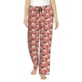 thumbnail image 1 of Qekee Cute French Bulldog print Women Pajama Pants, 1 of 9