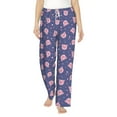 thumbnail image 1 of Qekee Cute Pig print Women Pajama Pants, 1 of 9