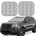 thumbnail image 1 of Qekee Cute Sloth Foldable Car Sun Shade - 2-Pack, Car Windshield Sunshades, Foldable - Medium, 1 of 7