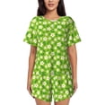 thumbnail image 1 of Qekee Daisies Flowers Women's Pajama Set Short Sleeve Sleepwear Summer Home Wear with Pockets Soft Short Sleeve Shirt - Daisies Flowers, 1 of 9