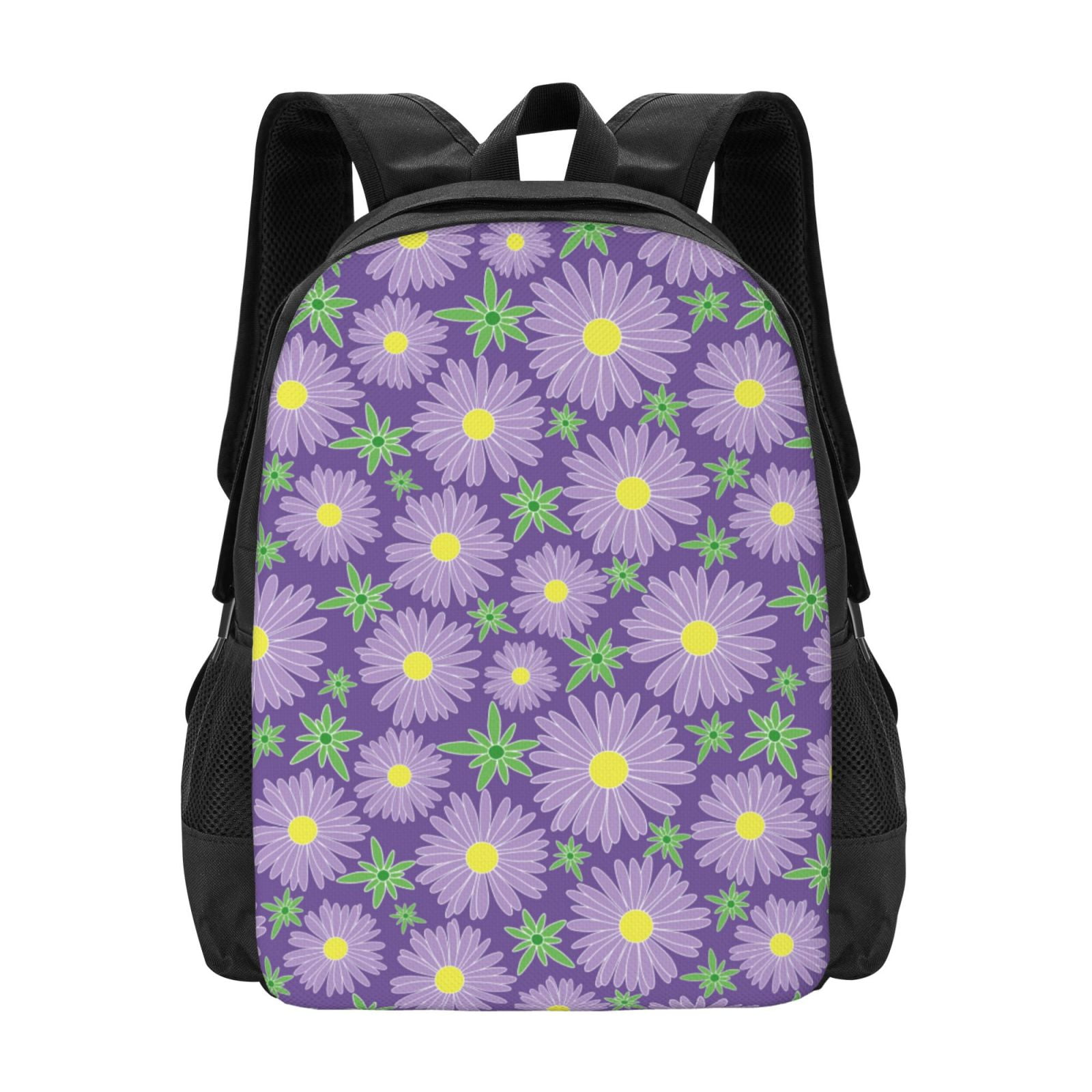 ETAISHOW Daisy Print Backpack For Girls Flower Kids Bookbag - View #7