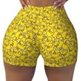 thumbnail image 1 of Qekee Ducky Cartoon Animal Yellow Women Workout Shorts, Sports shorts, Scrunch Butt Lifting Gym Shorts, Breathable Soft - X-Large, 1 of 9