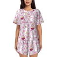 thumbnail image 1 of Qekee Easter Rabbit Women's Pajama Set Short Sleeve Sleepwear Summer Home Wear with Pockets Soft Short Sleeve Shirt - Easter Rabbit, 1 of 9