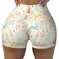 thumbnail image 1 of Qekee Fall Rabbit Women Workout Shorts, Sports shorts, Scrunch Butt Lifting Gym Shorts, Breathable Soft - X-Large, 1 of 9