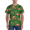 thumbnail image 1 of Qekee Flamingo Classic Fit T-Shirt Men's Shirt Men's Tight Short Sleeves for Exercise, Running, Mountaineering - Flamingo, 1 of 9