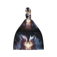 Qekee Fox Couple Print Newborn Baby Hospital Hat for Boy/Girl,Knotted