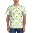 thumbnail image 1 of Qekee Frogs and Dragonflies Classic Fit T-Shirt Men's Shirt Men's Tight Short Sleeves for Exercise, Running, Mountaineering - Frogs and Dragonflies, 1 of 9