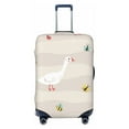 thumbnail image 1 of Qekee Funny Goose1 Elastic Luggage Cover, Double-sided Print, Invisible Zipper, for Travel, Business, Daily - X-Large, 1 of 9