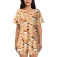 thumbnail image 1 of Qekee Funny Sushi Women's Pajama Set Short Sleeve Sleepwear Summer Home Wear with Pockets Soft Short Sleeve Shirt - Funny Sushi, 1 of 9