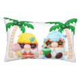 Qekee Gnomes Summer Beach1 for Pillow Cases, Pillowcases for Sleepers