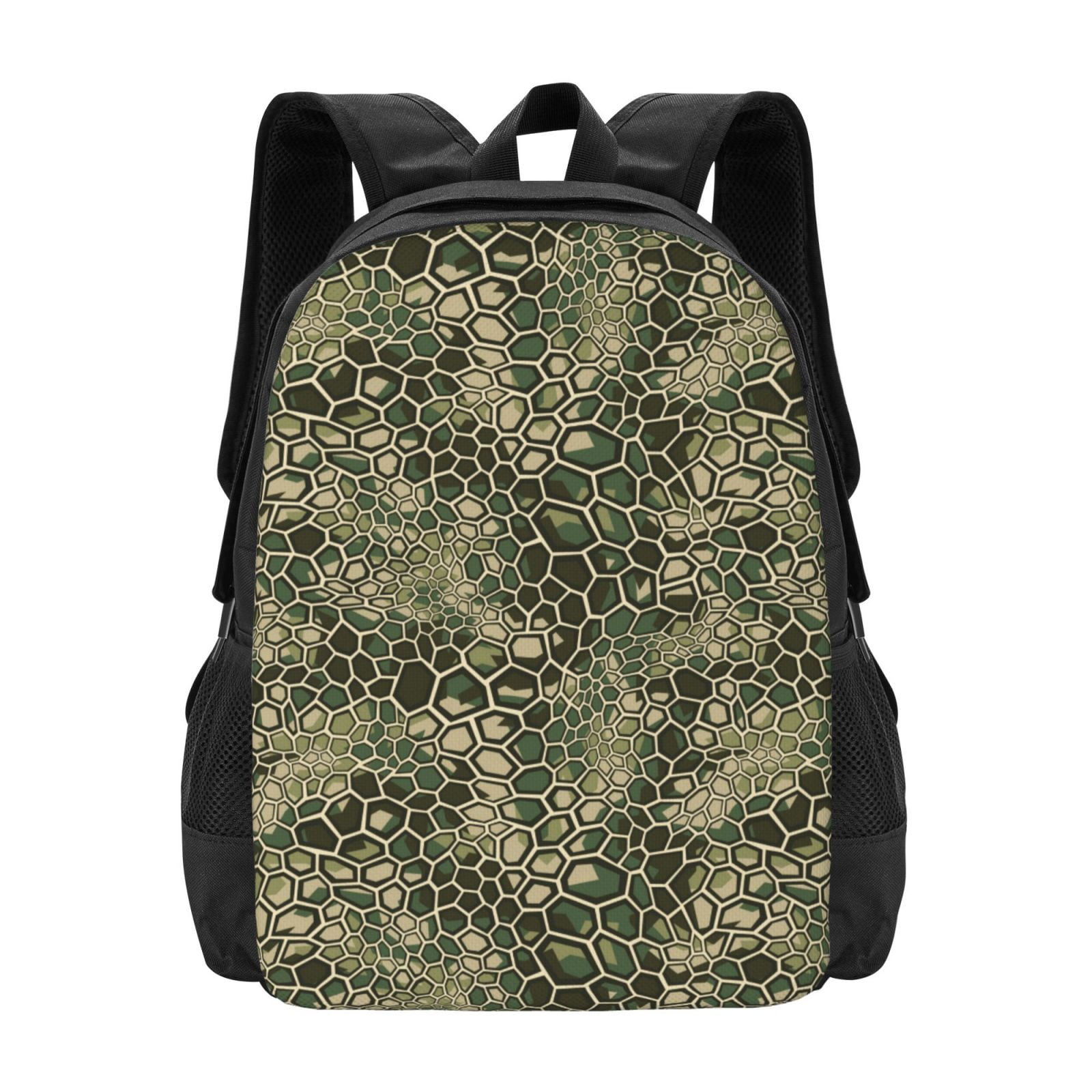 Qekee Green Snake Skin for Travel Laptop Backpack for womem and men ...