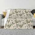 thumbnail image 1 of Qekee Halloween Cactus print Throw Blanket, Cotton Flannel Home Decor, All Season Reversible Sherpa Bedding-40"x30", 1 of 6