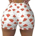 thumbnail image 1 of Qekee Hand Drawn Watermelon Women Workout Shorts, Sports shorts, Scrunch Butt Lifting Gym Shorts, Breathable Soft - Medium, 1 of 9