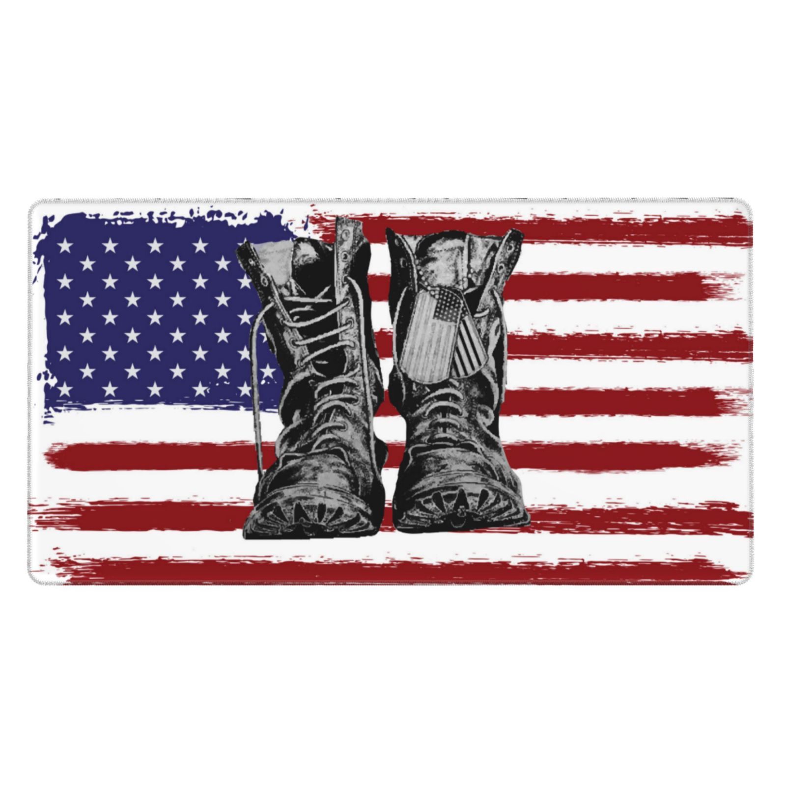 Qekee Home Of The Free Because Of The Brave Print Desk Pad Protector