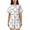 thumbnail image 1 of Qekee Labrador Retriever Dog Women's Pajama Set Short Sleeve Sleepwear Summer Home Wear with Pockets Soft Short Sleeve Shirt - Labrador Retriever Dog, 1 of 9