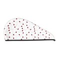Qekee Ladybugs Flying On Dotted Route for Hair Towel Wrap Quick Dry