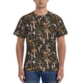 thumbnail image 1 of Qekee Mushroom Garnish Classic Fit T-Shirt Men's Shirt Men's Tight Short Sleeves for Exercise, Running, Mountaineering - Mushroom Garnish, 1 of 9