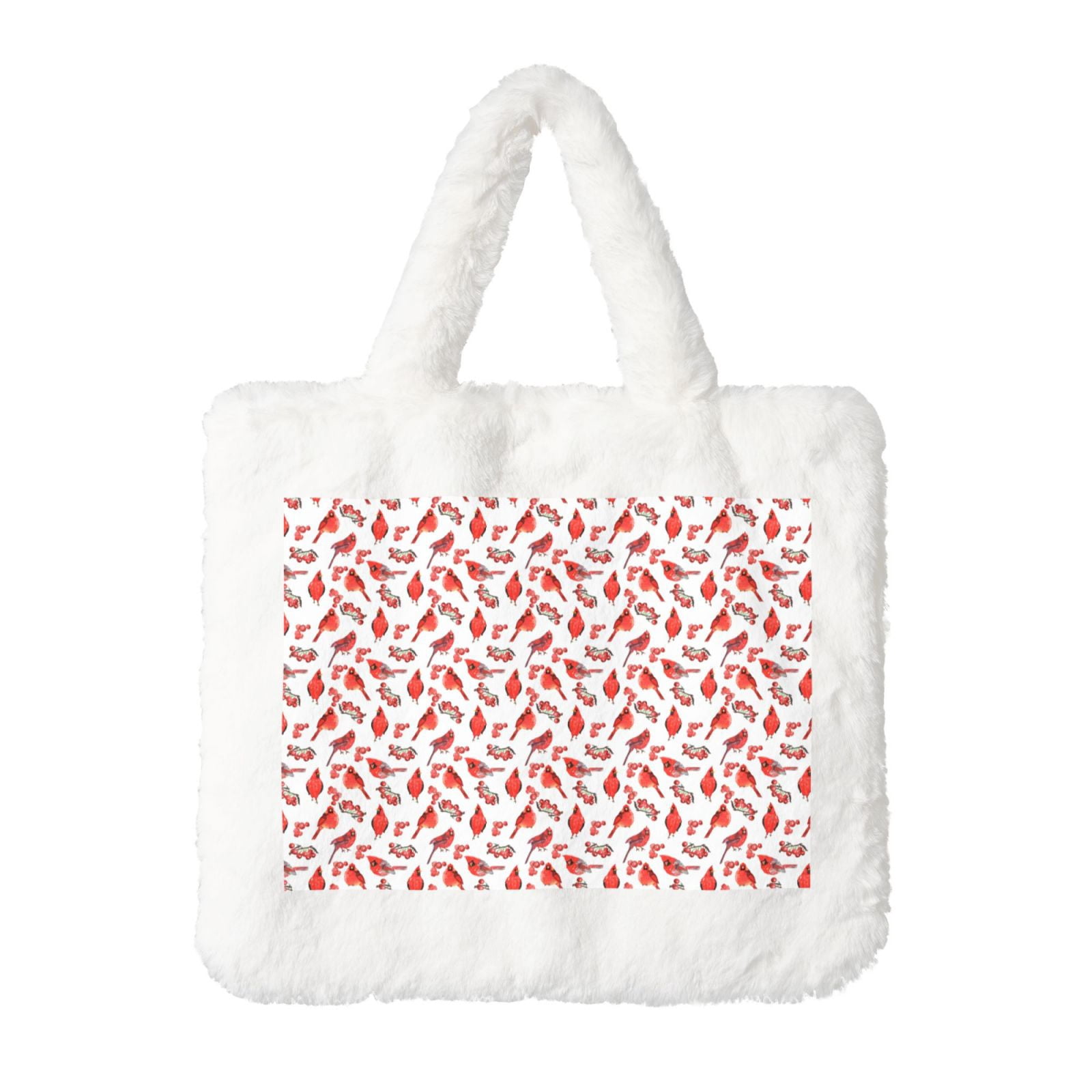 Plush Valentine's Day Shoulder Bag – Fluffy Heart Tote Purse For Women, Fall Winter Handbag, Large Capacity - View #11