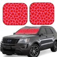 thumbnail image 1 of Qekee Red Love Heart Foldable Car Sun Shade - 2-Pack, Car Windshield Sunshades, Foldable - Medium, 1 of 7