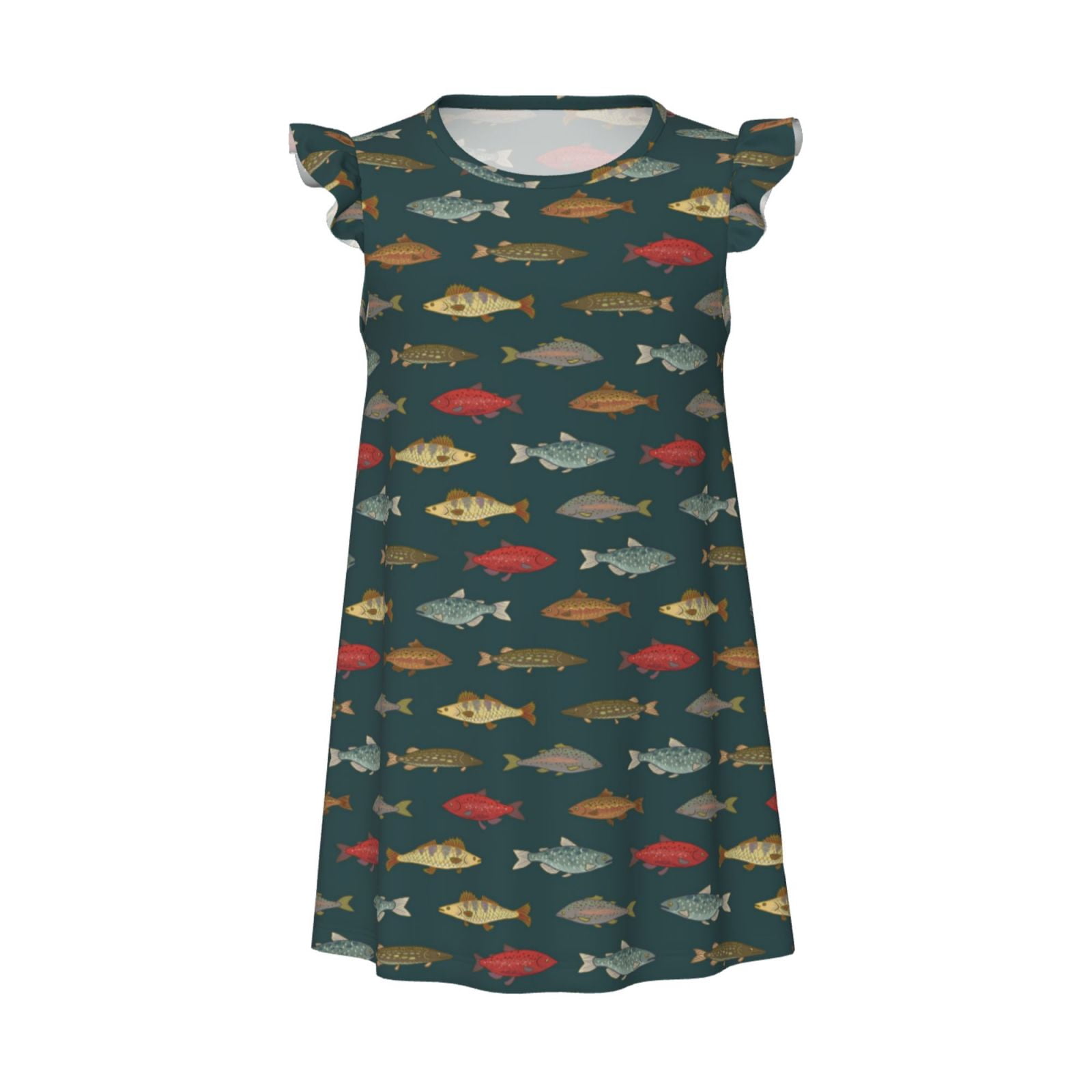 Prunces Fish Qekee River Freshwater Fish for Girls Nightgowns, Princess Pajama ...