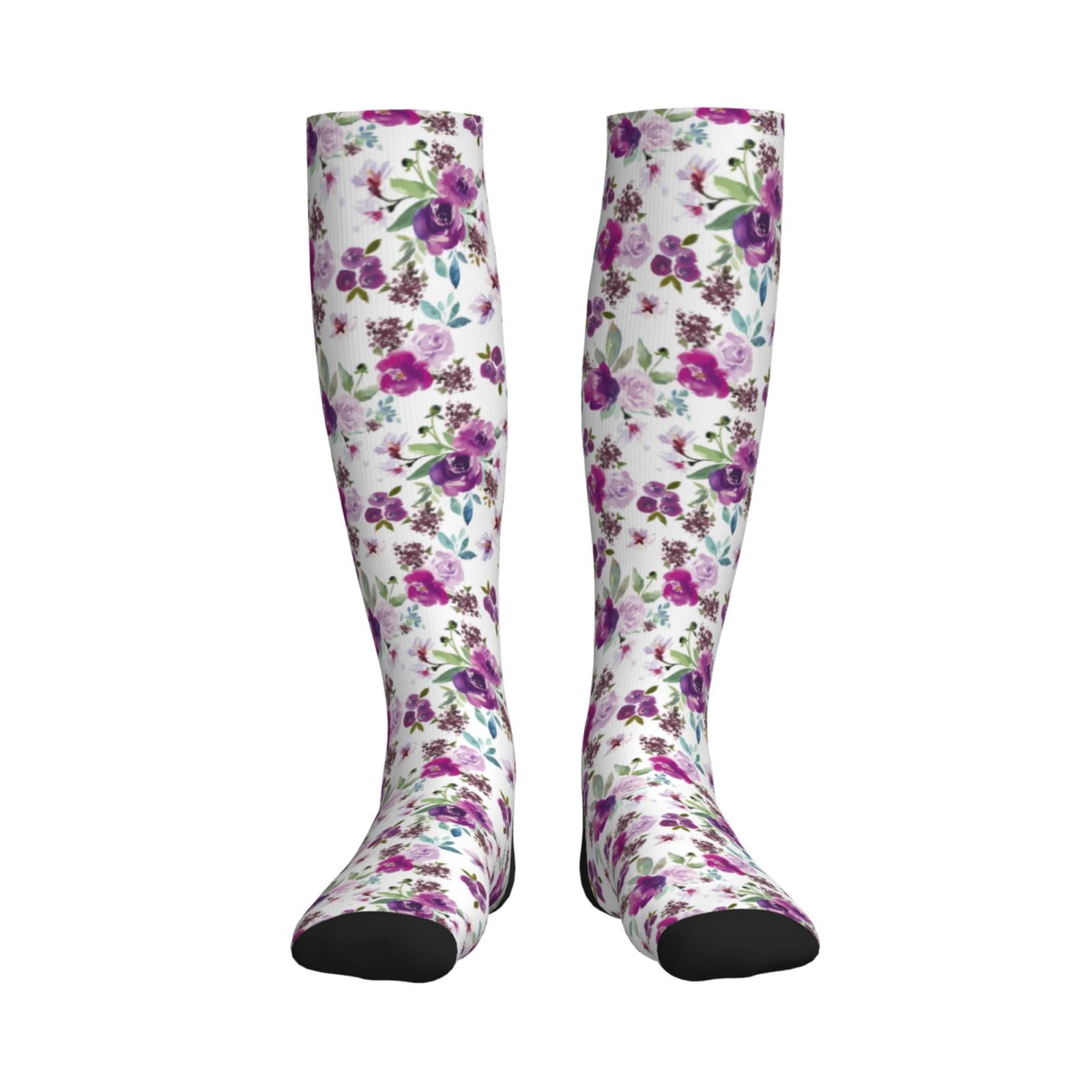 Qekee Rose Flowers Compression Socks the ultimate choice for both women ...