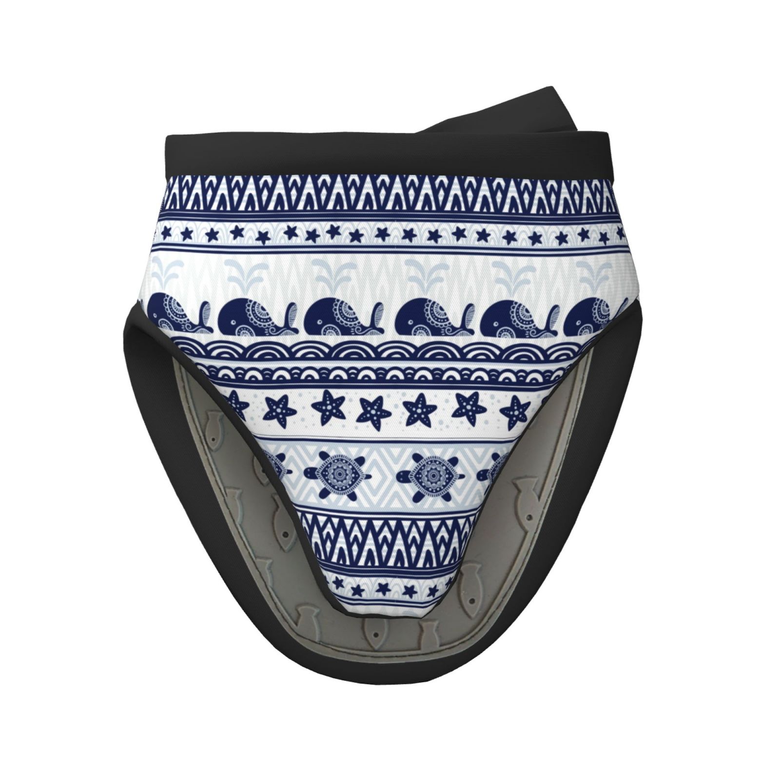 Qekee Sea Underwater Animals1 Print NonSlip Mini Oven Mitt,Silicone