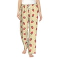thumbnail image 1 of Qekee Strawberries print Women Pajama Pants, 1 of 9