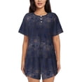 thumbnail image 1 of Qekee Sunflowers Women's Pajama Set Short Sleeve Sleepwear Summer Home Wear with Pockets Soft Short Sleeve Shirt - Sunflowers, 1 of 9