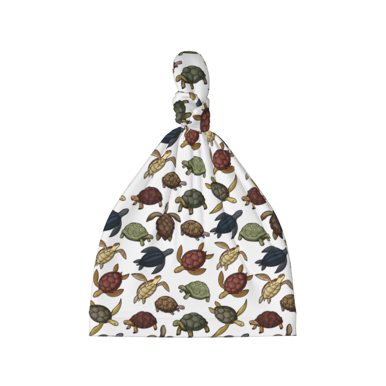 Qekee Various Turtle Print Newborn Baby Hospital Hat for Boy/Girl