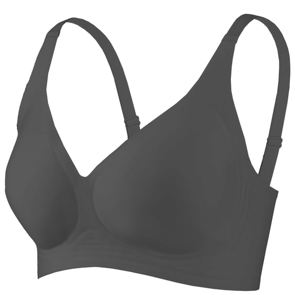 Qeldulk Jelly Bras for Women Seamless Deep V Bralette Wireless Bra Comfortable with Support and Lift no Underwire for Everyday Comfort S-3XL