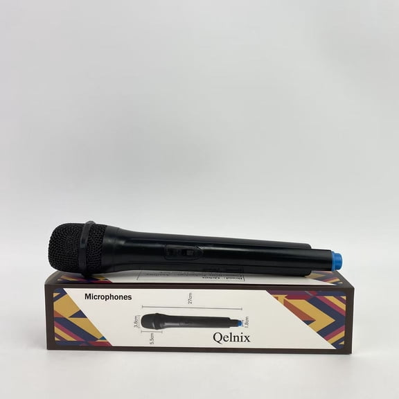 Qelnix Microphones,Karaoke Microphone, Dynamic Vocal Microphone for Speaker,Handheld Mic with On and Off Switch