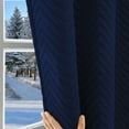 thumbnail image 1 of Qelus 100% Blackout Thermal Curtains for Winter, Rod Pocket Cold Blocking Thick Quilted Curtain Windproof Soundproof for Living room, Bedroom, 55''x 96'', Navy Blue, 1 Panel, 1 of 9