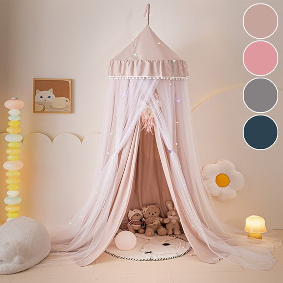 Qelus Pink Bed Canopy Net