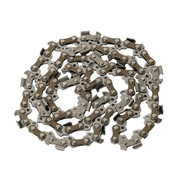 QenASHaing 3/8 Inch Steel Saw Chain, 52 Drive Links 14-Inch Guide Bar, for Log Cutting Woodworking and Outdoor Power Tool Use