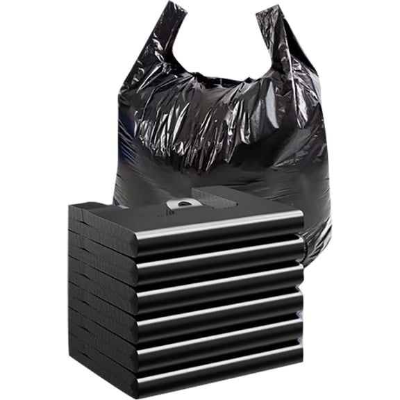 QenASHaing 50 Counts Ultra Strong 13 Gallon Black Trash Bags 2 Mils 12 Gallon 13 Gallon 14 Gallon, Multi-Use Bin Liners Food Scrap Waste Tall Kitchen Garbage Bags for Home Office Kitchen