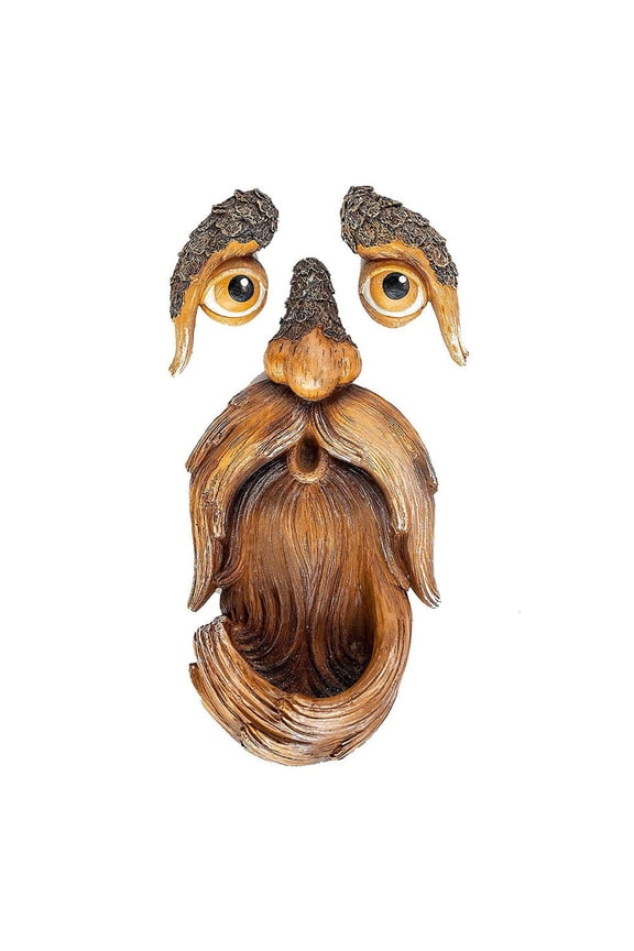 A Whimsical Tree Face Hugger Statue for Your Garden, Adding Amusing Character and Charm to Outdoor Spaces