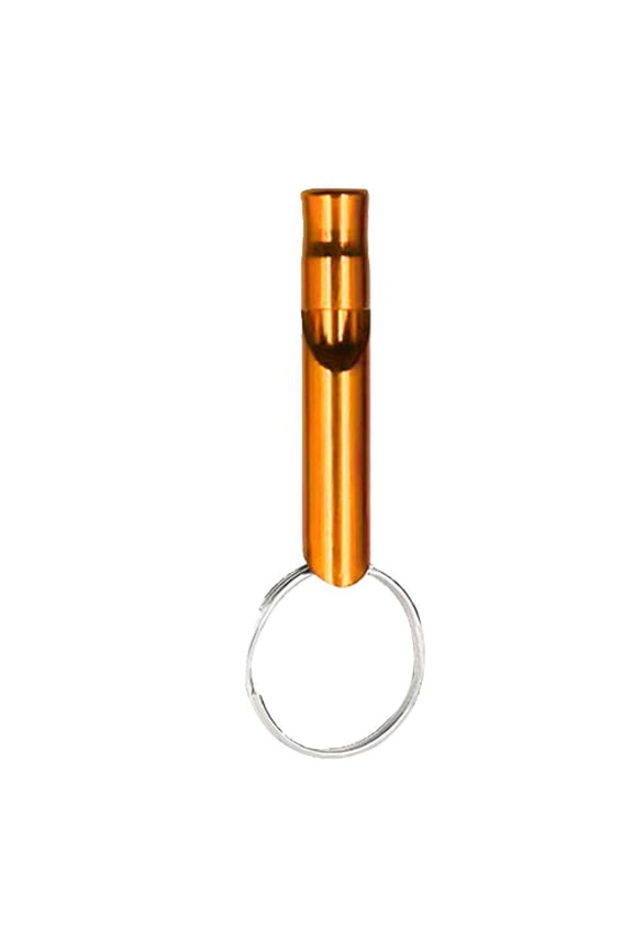 Aluminum Alloy Dual-Frequency Emergency Whistle with Keychain, High-Volume Survival Tool for Distress Signaling and Attention, for Backpack Hiking