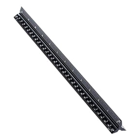 QenASHaing Anodized Aluminum Alloy 3-Sided Architect Ruler, Etched Imperial Scale for Precision Drafting, for Engineers Students Office Blueprint Work