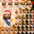 thumbnail image 1 of QenASHaing 50 Pcs Mini Jesus Figurines, Religious Party Favors, Christmas Easter Decorations, 1 of 9