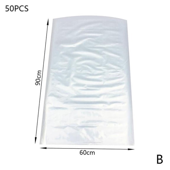 QenASHaing Clear Plastic Dust Covers 55x80 to 60x150 Inch, Waterproof Reusable Storage for Clothes Protection, for Closet Garment Bags Bedroom Closet Organizing