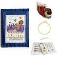 thumbnail image 1 of QenASHaing Embroidery Stitch Book Kit for Beginners, All-in-One Hand Embroidery Learning & Practice Book with Fabric Pages, 100+ Patterns, Hoop, Threads & Tools, DIY Stitching Set Gift (1 pcs), 1 of 8