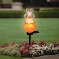 thumbnail image 1 of QenASHaing Garden Bunny Statue Solar Lights, Rabbit Outdoor Decor Stake Light, Egg Rabbit Figurines Decor for Patio Balcony Yard Lawn, Bunny Gardening Gift for Women, Mom, Grandma, 1 of 10