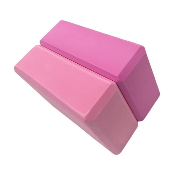 QenASHaing High-Density EVA Yoga Blocks 2-Pack, Soft Anti-Slip Support for Stretching and Balance, Home Practice Pilates Dance Fitness Accessory