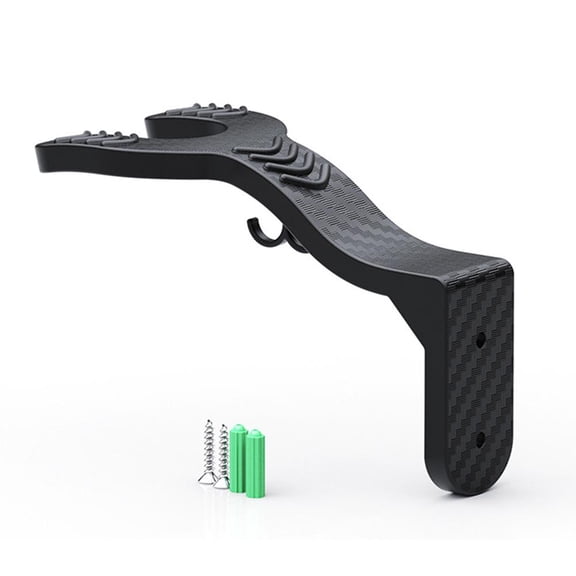 QenASHaing Motorcycle Helmet Wall Hook ABS 5.9x2.8 in with Mounting Screws, Sturdy Anti-Slip Grip for Secure Gear Storage and Organization, for Garage Entryway
