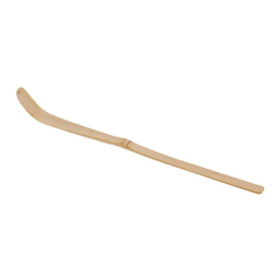 QenASHaing Natural Bamboo Matcha Spoon 7 Inch with Hook, Smooth Hand-Polished for Accurate Powder Scooping, Tea Ceremony Kitchen Gift for Tea Lovers