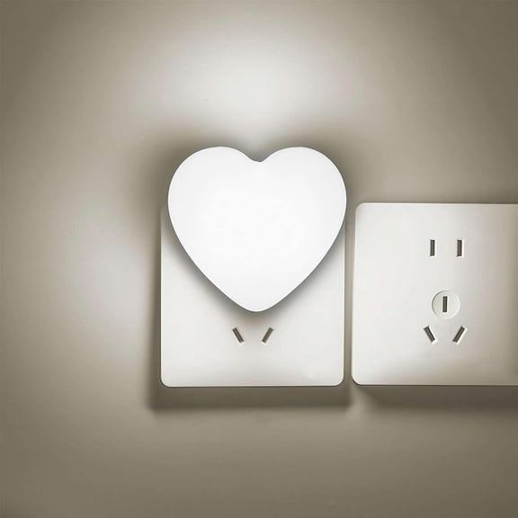 QenASHaing Night Lights Plug into Wall, LED Night Light for Kids, Cute Nightlight with Auto Dusk to Dawn Sensor, LED Nightlight with Soft Warm Light for Bedroom, Nursery, Bathroom, Hallway (Pink)