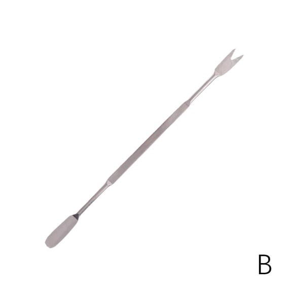 QenASHaing Stainless Steel Crab Fork with Clip, Dual-End Design for Picking Meat and Prying Shells, Kitchen Dining Seafood Tool for Crab Lobster Fruit