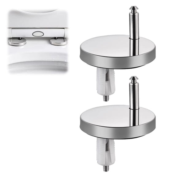 QenASHaing Toilet Lid Hinge Screws Bathroom Cover Seat Hinges Connector Fixing Bolts For Standard Toilets Lid Easy To Use Seat Attachment